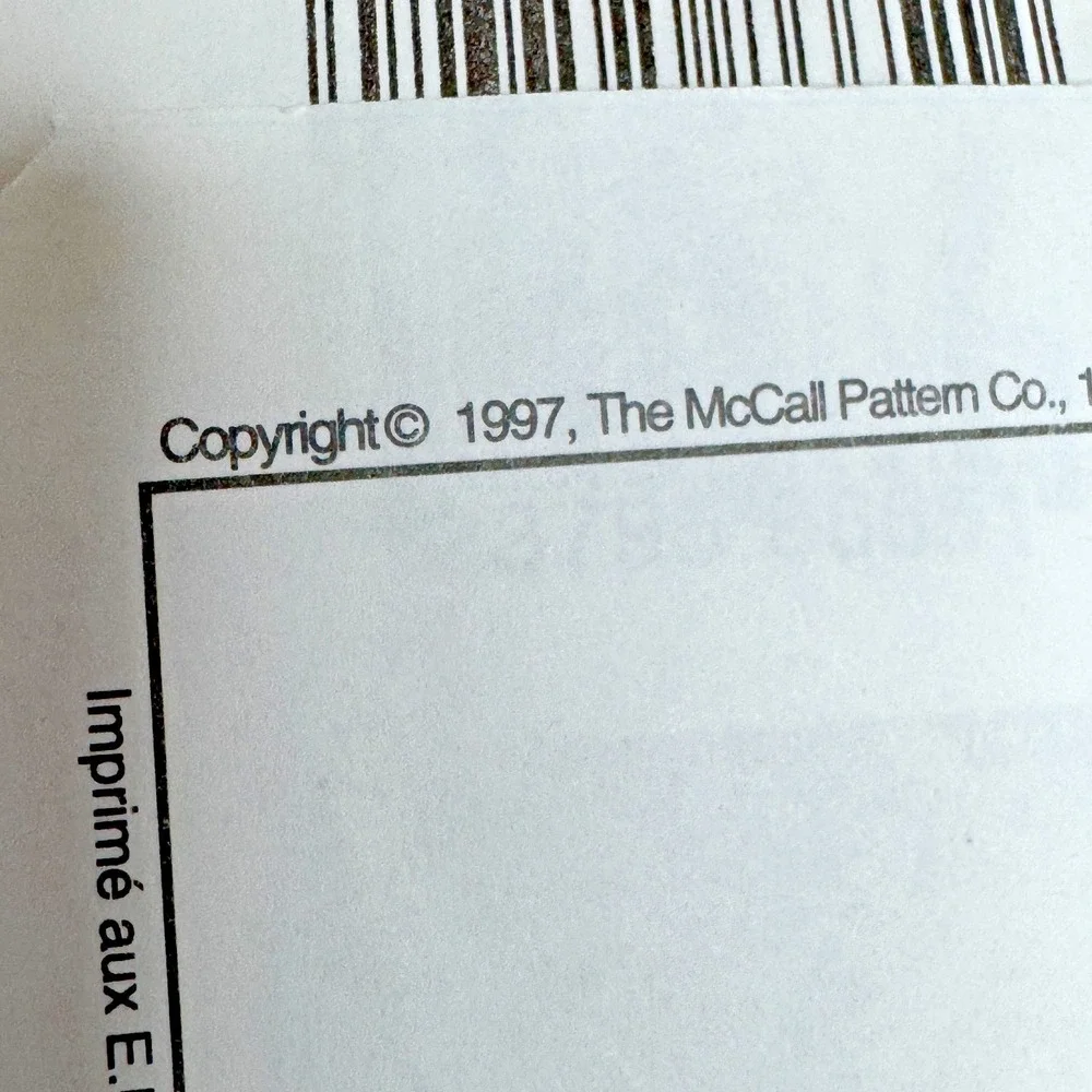 McCALLS‎ 8665 Uncut Sewing Pattern 8 10 12 Semi-Fitted Dress w. Overlay Vtg 90s